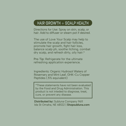 Love Your Scalp: Hair Growth Mist - SubLuna