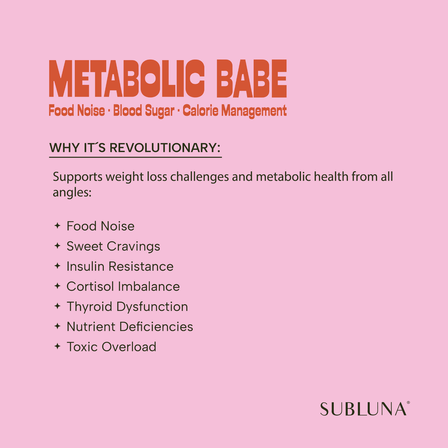 Metabolic Babe: Natural Weight Loss Support Gummy - SubLuna