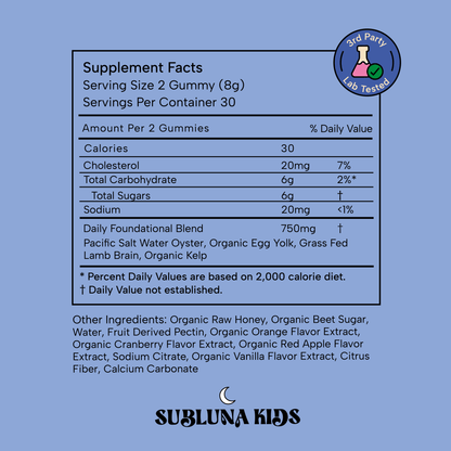 Brain Child: Ancestral Vitamin Gummy - SubLuna