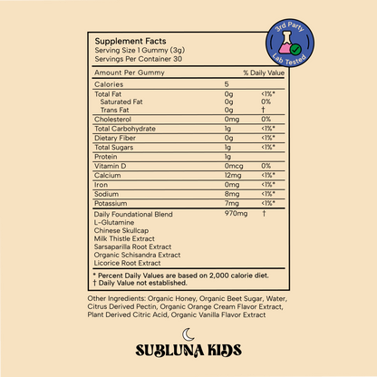 Balanced Child: Detox & Gut Gummy - SubLuna
