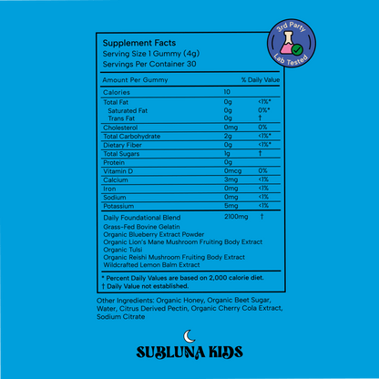 Happy Child: Mood & Brain Gummy - SubLuna