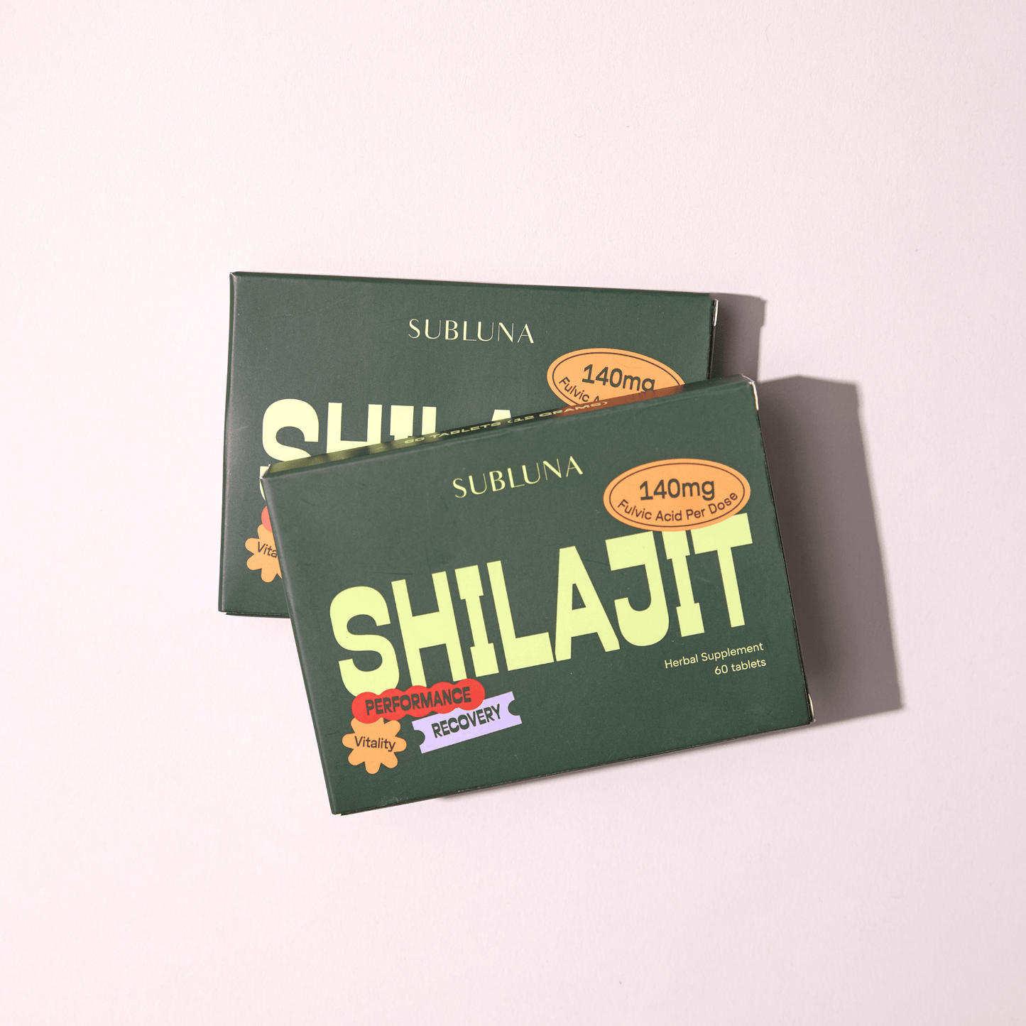 Pure Shilajit Resin Tablets 60ct - SubLuna