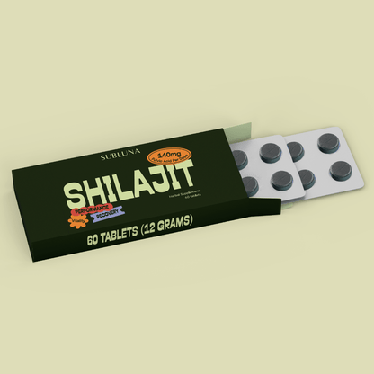 Pure Shilajit Resin Tablets 60ct - SubLuna