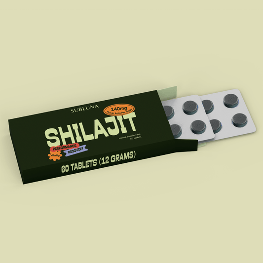 Pure Shilajit Resin Tablets 60ct - SubLuna