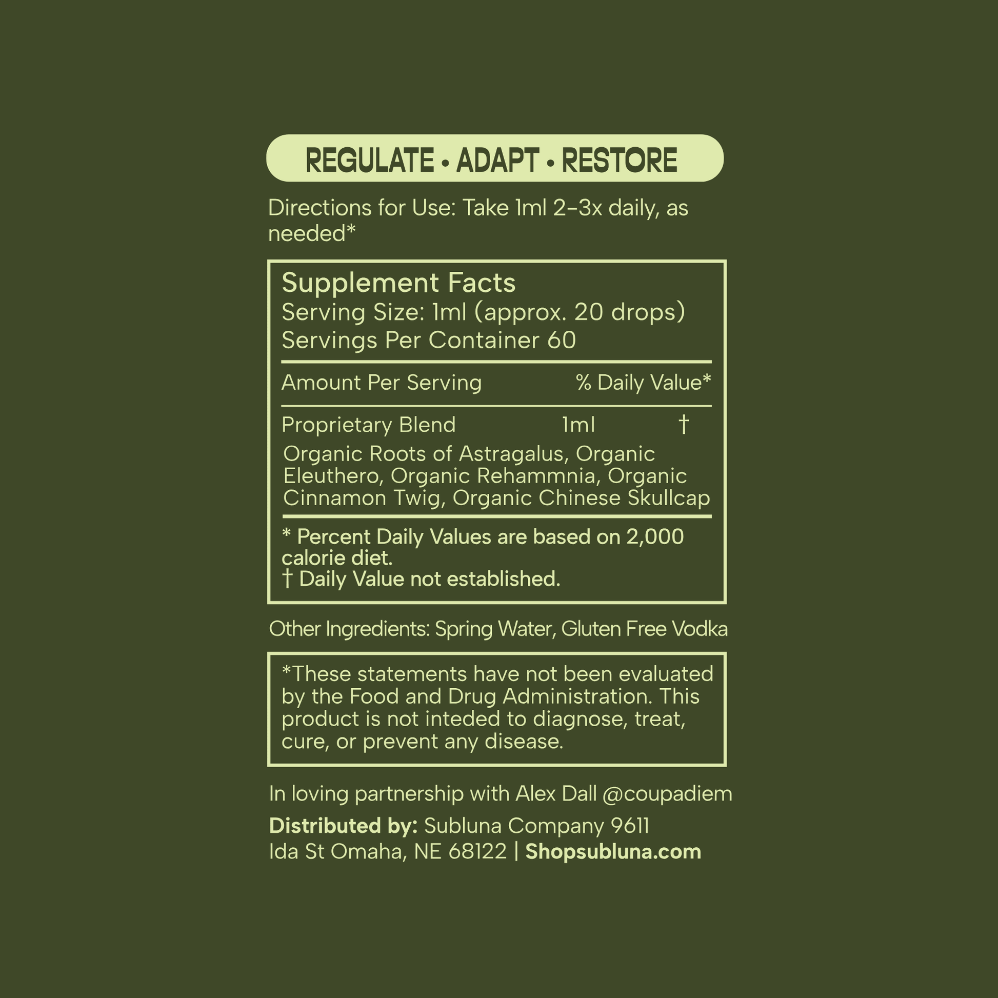 Vital Harmony: Longevity & Resilience Blend - SubLuna