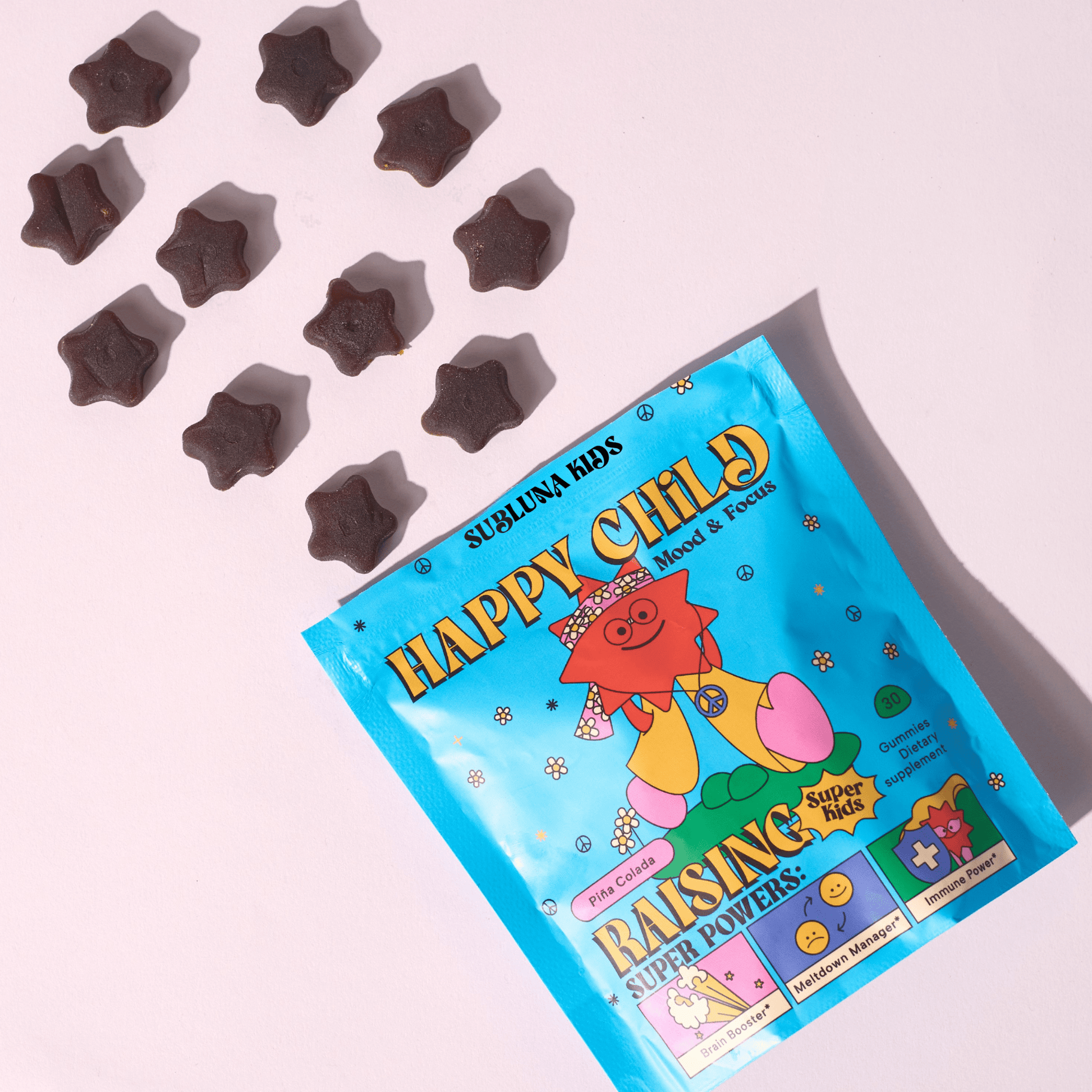 Happy Child: Mood & Brain Gummy - Piña Colada Flavor - SubLuna